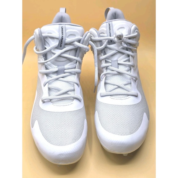 Under Amour Command MC Mid Lacrosse‎ Cleats Men\'s Size 13 3025639-100 White